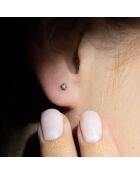 Boucles d'oreilles Ma Puce Diamants 0.10 ct or blanc