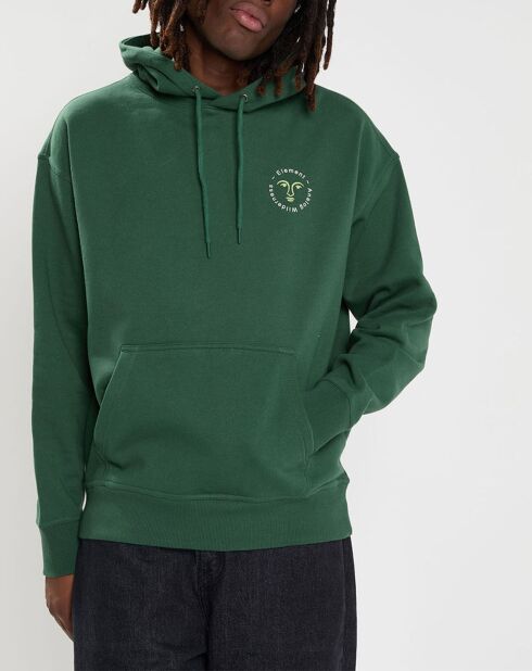 Sweat à capuche Cornell Cipher vert