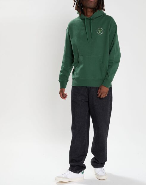 Sweat à capuche Cornell Cipher vert