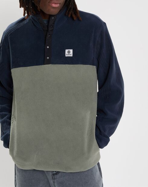 Blouson Polaire à enfiler Abenaki bleu/vert