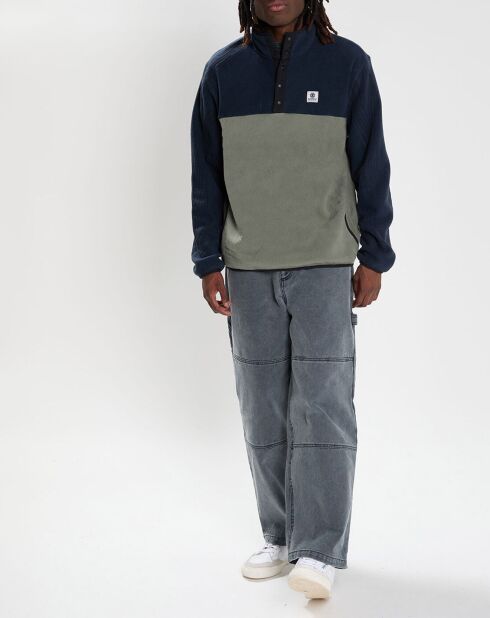 Blouson Polaire à enfiler Abenaki bleu/vert
