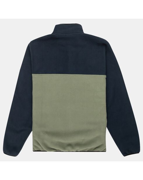 Blauw/groen fleecejack met trekkoord Abenaki