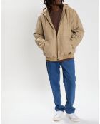 Beigefarbene Canvasjacke Dulcey