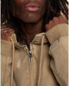 Beigefarbene Canvasjacke Dulcey