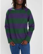 T-Shirt Blunt 3.0 rayé Ls vert/violet
