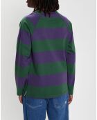 T-Shirt Blunt 3.0 rayé Ls vert/violet