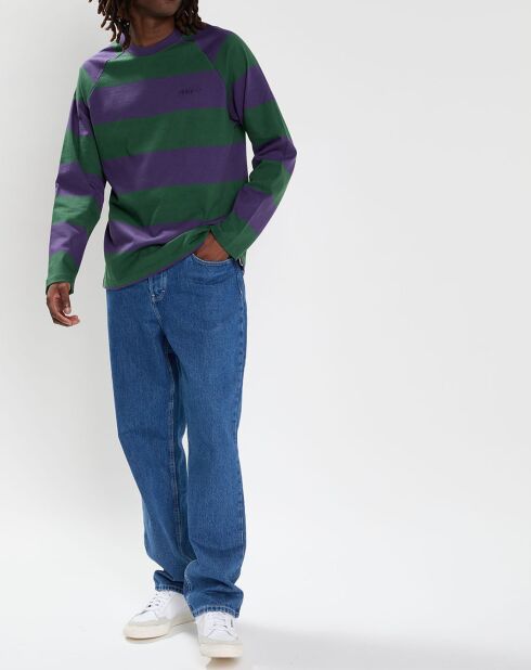 T-Shirt Blunt 3.0 rayé Ls vert/violet