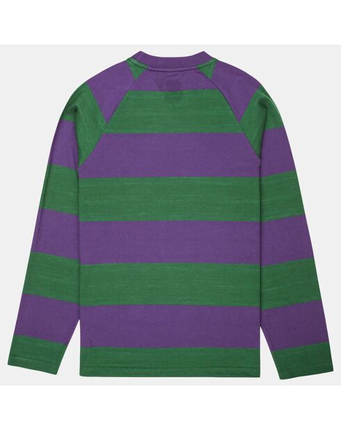 T-Shirt Blunt 3.0 rayé Ls vert/violet