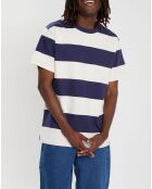 T-Shirt Crail 3.0 rayé bleu marine/blanc