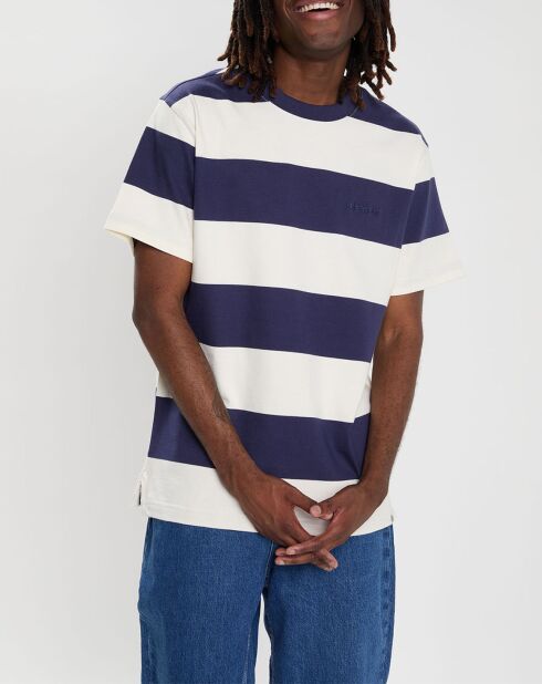 T-Shirt Crail 3.0 rayé bleu marine/blanc