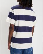 T-Shirt Crail 3.0 rayé bleu marine/blanc