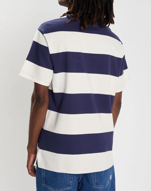 T-Shirt Crail 3.0 rayé bleu marine/blanc