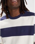 T-Shirt Crail 3.0 rayé bleu marine/blanc