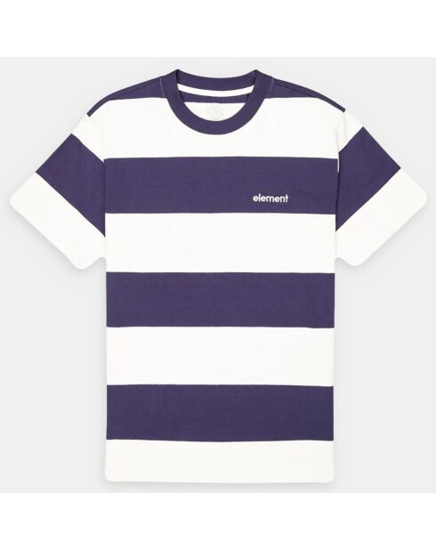 T-Shirt Crail 3.0 rayé bleu marine/blanc