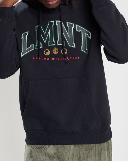 Sweat à capuche Lmnt noir