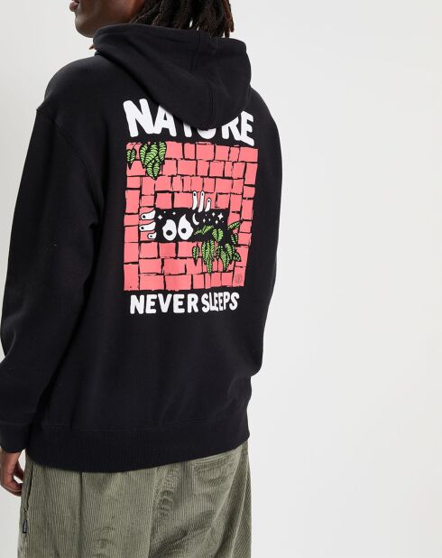 Sweat à capuche Never noir
