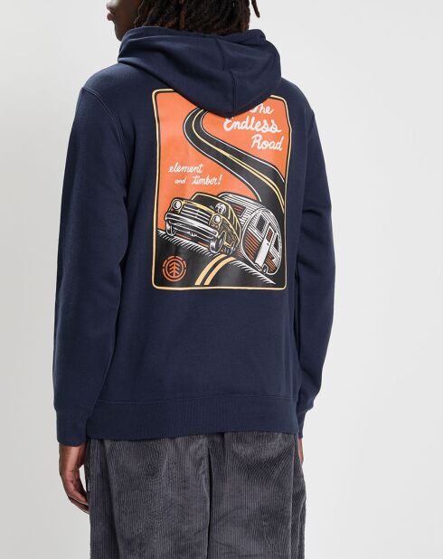 Timber Novel marineblauer Kapuzenpullover