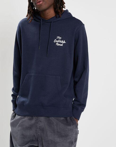 Timber Novel marineblauer Kapuzenpullover