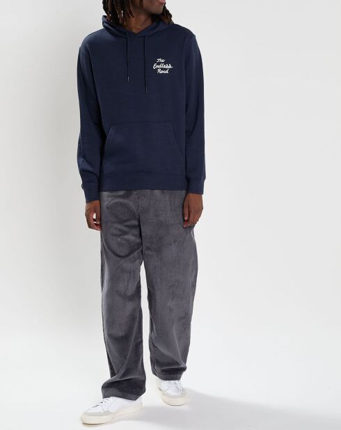 Timber Novel marineblauer Kapuzenpullover