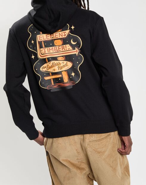 Sweat à capuche Timber Motel noir