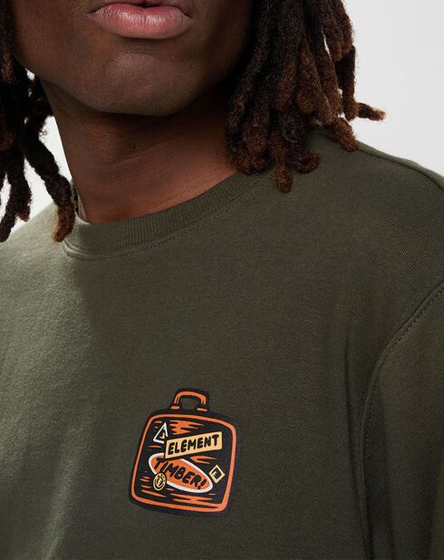 Timber Traveler Crew khakifarbenes Sweatshirt