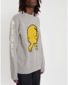 Pull en Laine mélangée Hiker Crew gris