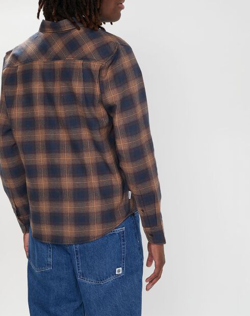 Chemise en Flanelle Tacoma Classic à carreaux bleu marine/marron