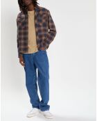 Chemise en Flanelle Tacoma Classic à carreaux bleu marine/marron