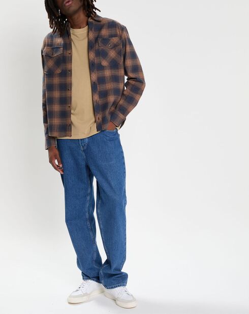 Chemise en Flanelle Tacoma Classic à carreaux bleu marine/marron