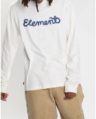 T-Shirt 100% Coton Bio Chicago Il Ls écru