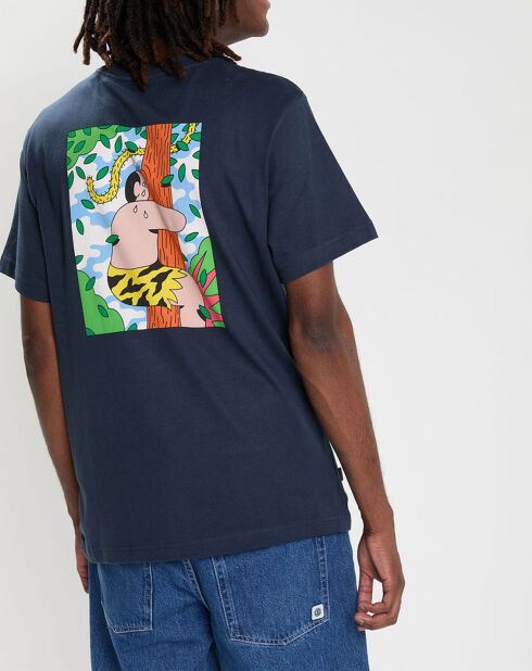 T-Shirt 100% Coton Bio Earth bleu marine