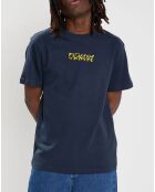 T-Shirt 100% Coton Bio Earth bleu marine