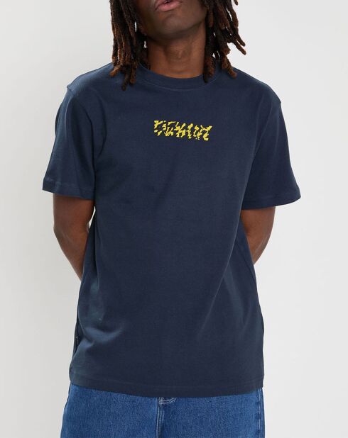 T-Shirt 100% Coton Bio Earth bleu marine