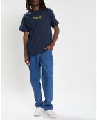 T-Shirt 100% Coton Bio Earth bleu marine