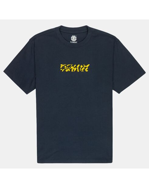 T-Shirt 100% Coton Bio Earth bleu marine