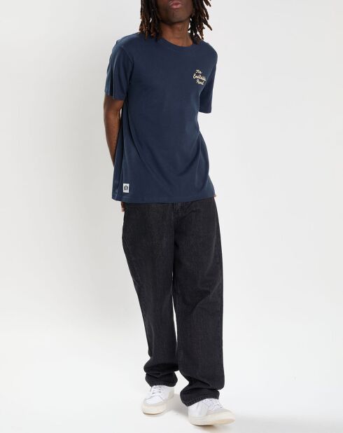 T-Shirt 100% Coton Bio Timber Novel bleu marine