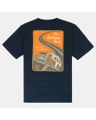 T-Shirt 100% Coton Bio Timber Novel bleu marine