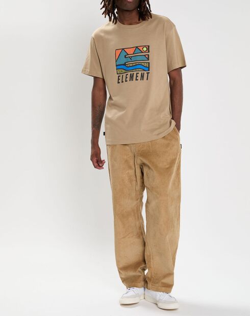 T-Shirt 100% Coton Bio Trekka beige