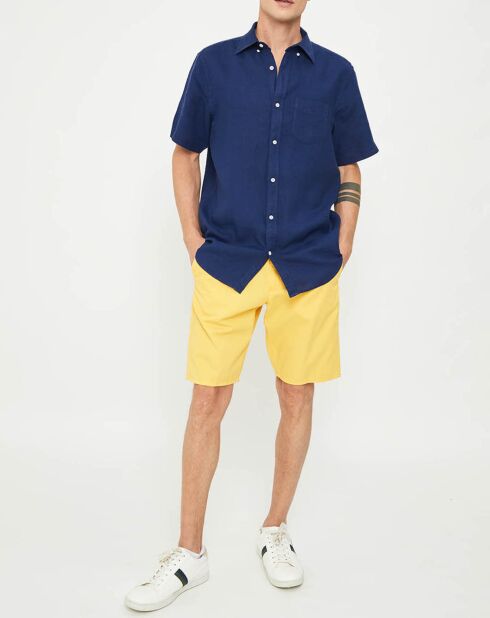 Bermuda droit  jaune