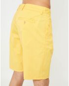 Bermuda droit  jaune