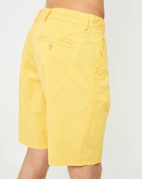 Bermuda droit  jaune