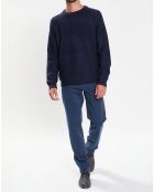 Pantalon Slim Fit 5 poches Wash bleu