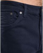 Pantalon Regular Fit Peau de Pêche bleu