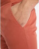 Pantalon chino Slim Fit uni orange moyen