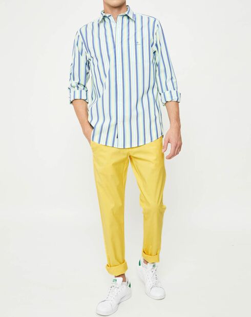 Pantalon chino slim light jaune