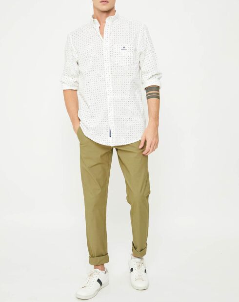 Pantalon chino slim light kaki