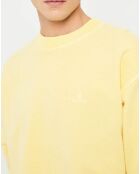 Sweat délavé jaune
