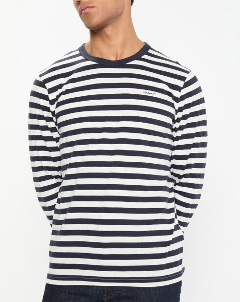 T-Shirt Regular Fit Marinière bleu/blanc