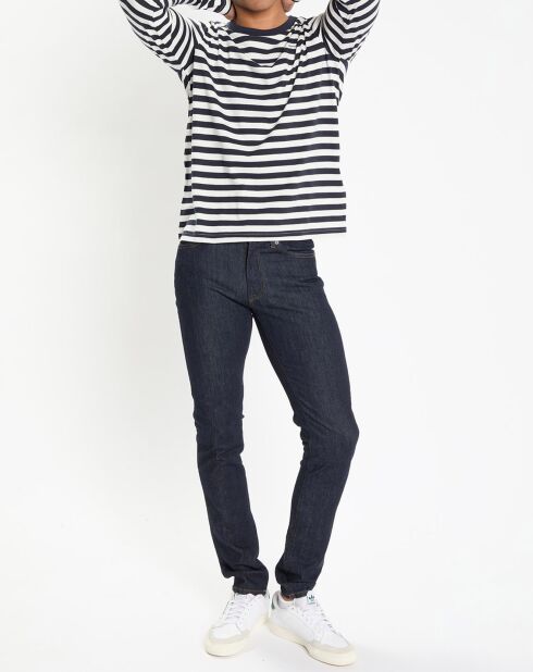 T-Shirt Regular Fit Marinière bleu/blanc