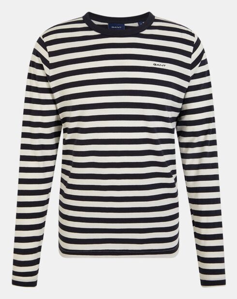 T-Shirt Regular Fit Marinière bleu/blanc